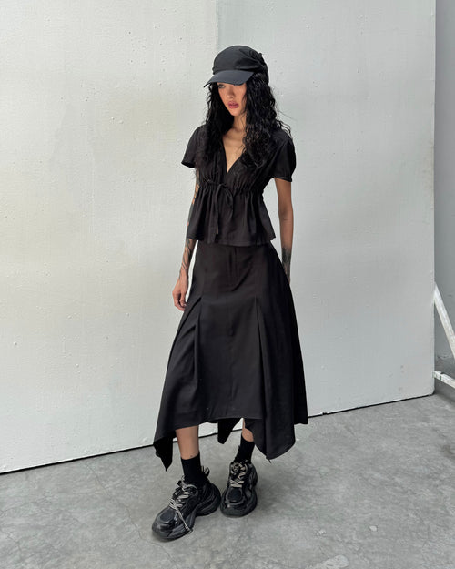 FOLDING UNBALANCE SKIRT