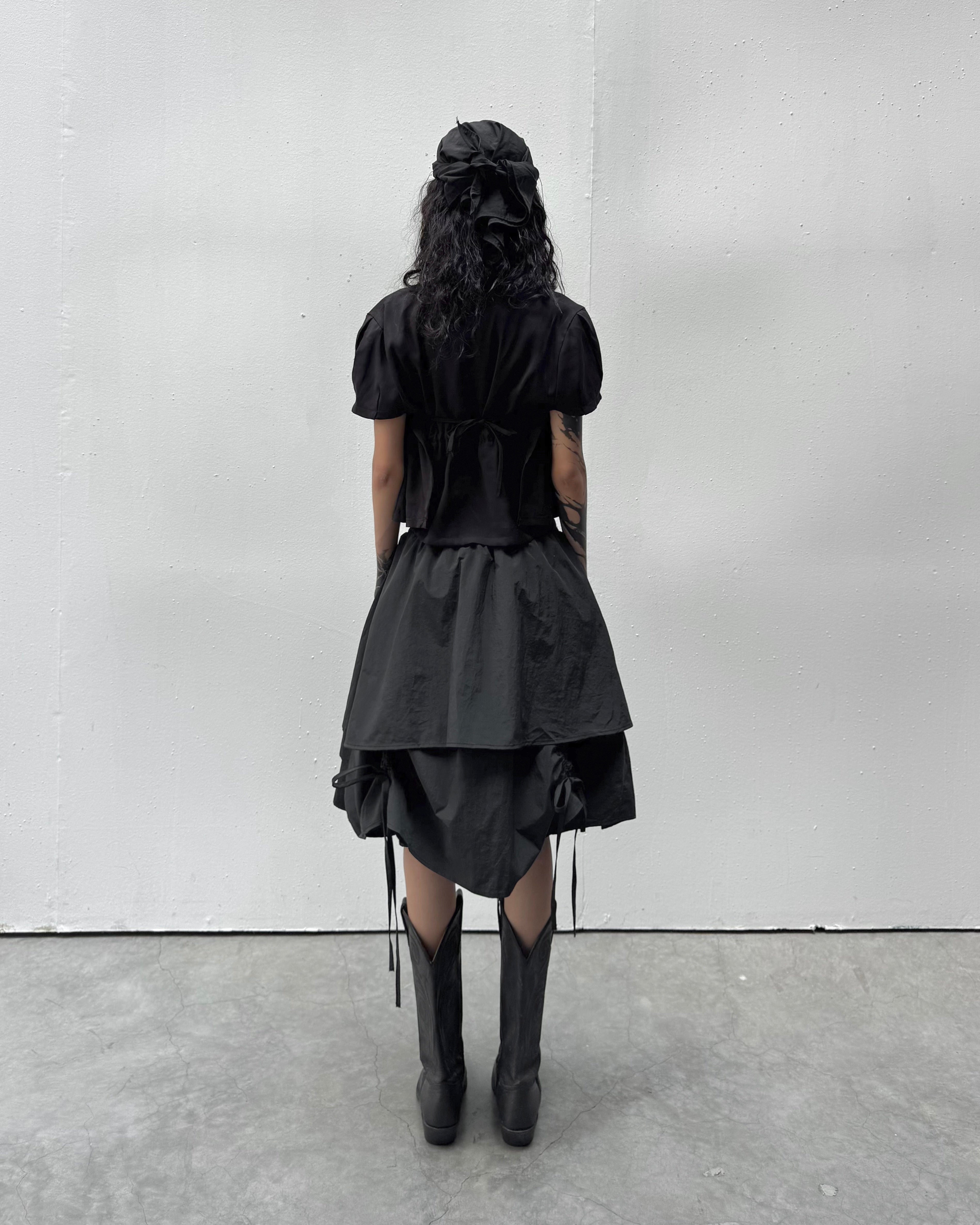 LAYERED HALTER SKIRT