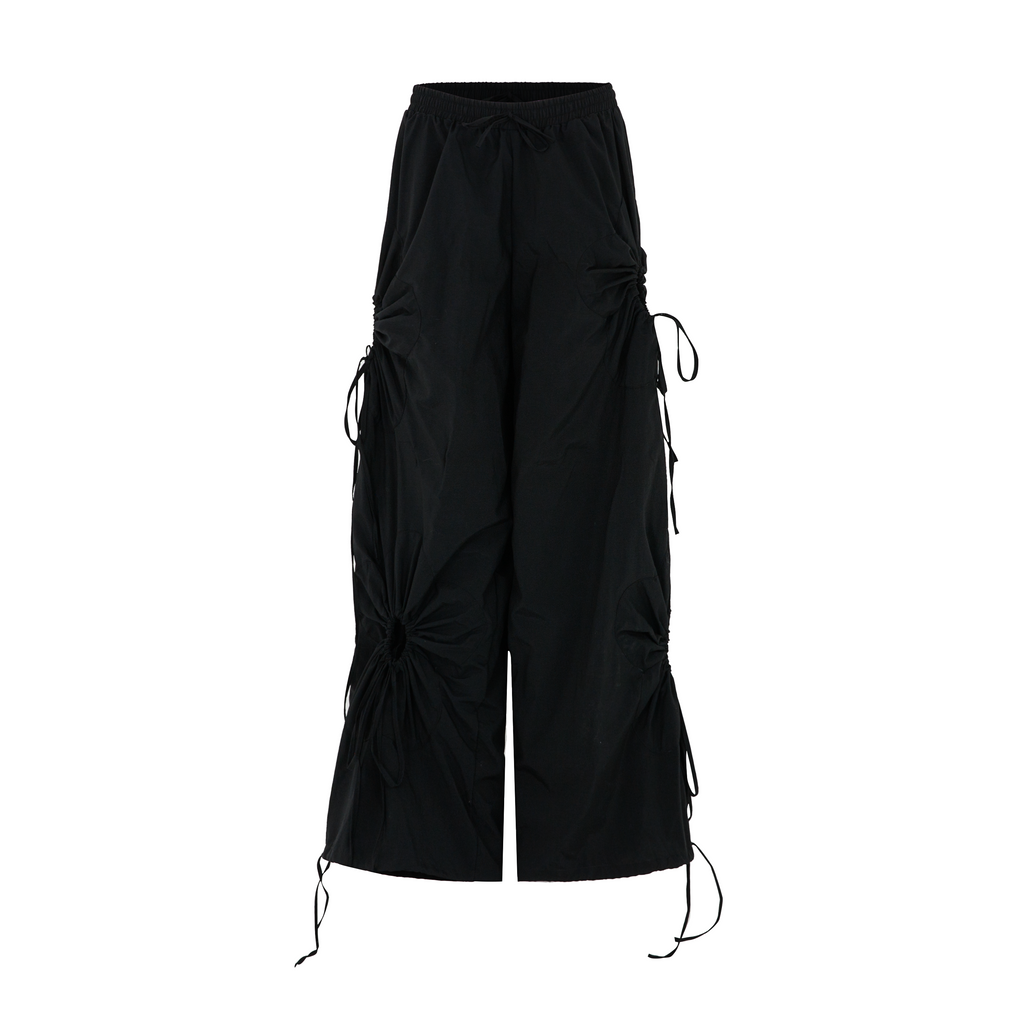 FLORAL BLOOM PARACHUTE PANTS