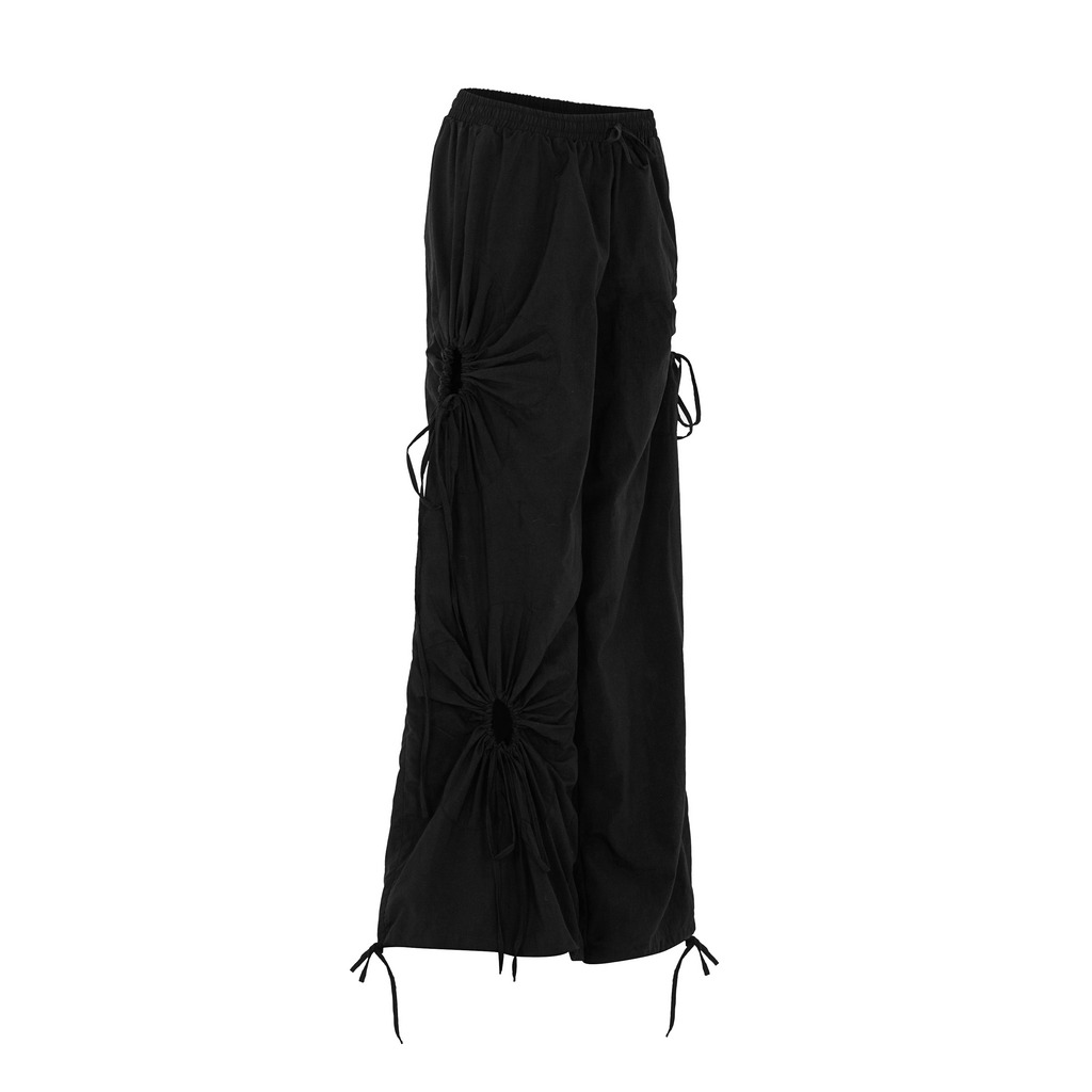 FLORAL BLOOM PARACHUTE PANTS