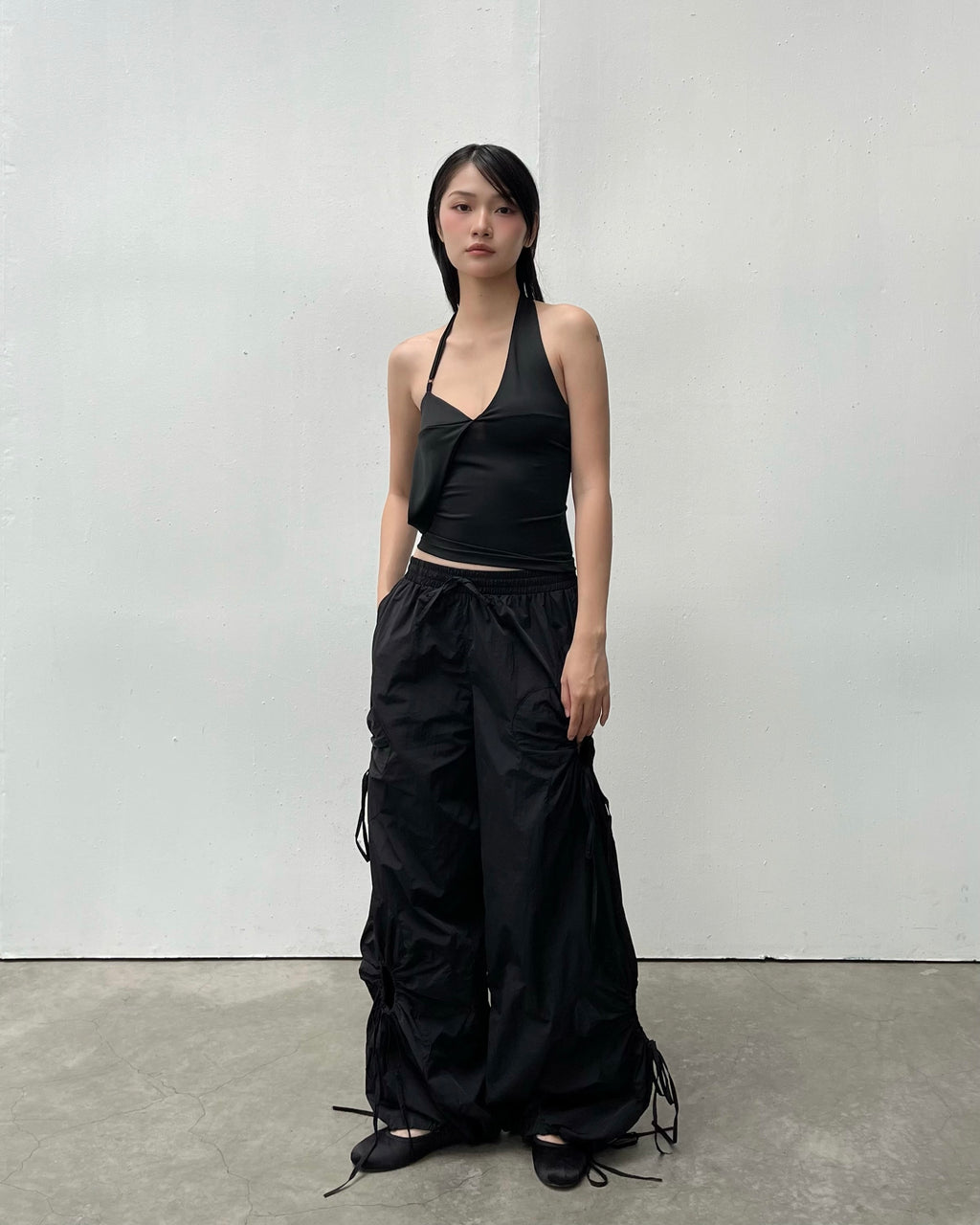 FLORAL BLOOM PARACHUTE PANTS