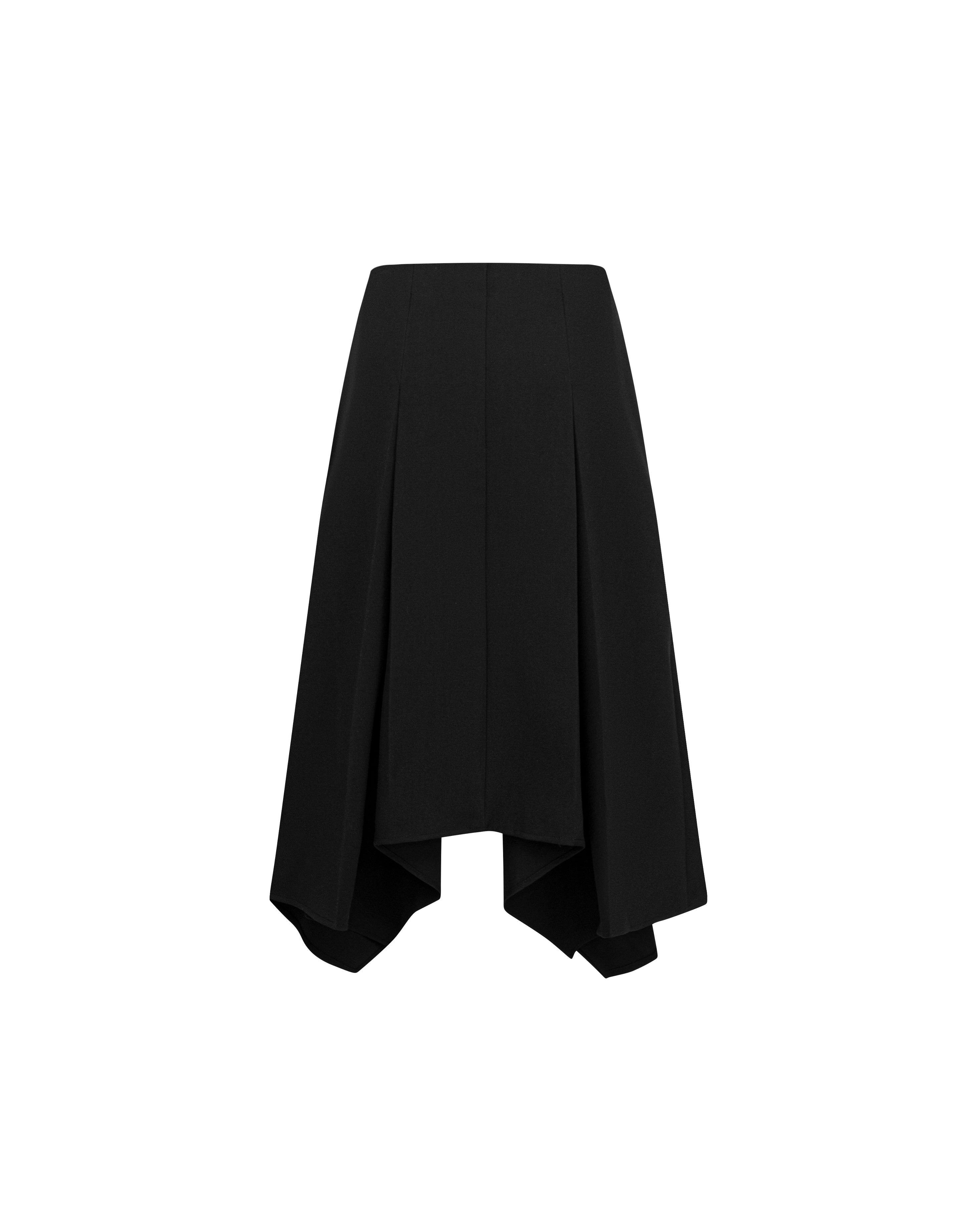 Sagittarius.A+ FOLDING UNBALANCE SKIRT | diem attire